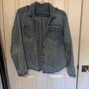 vintage denim button up